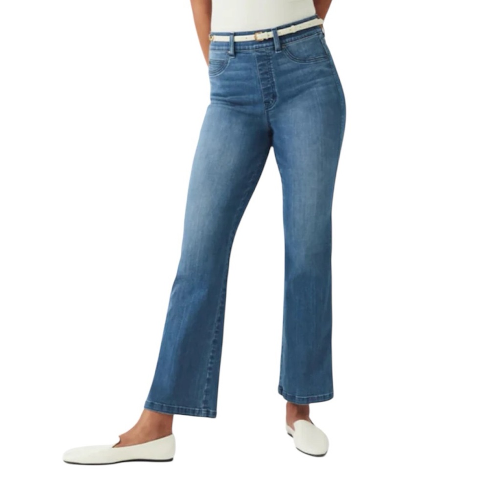 📍Spanx Kick Flare Jeans – High Rise Pull-On – Size L